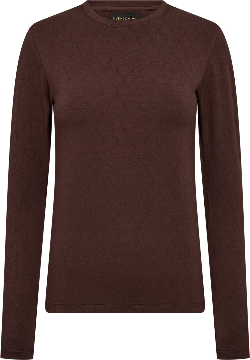 Logo Burn-out T-shirt - Brown