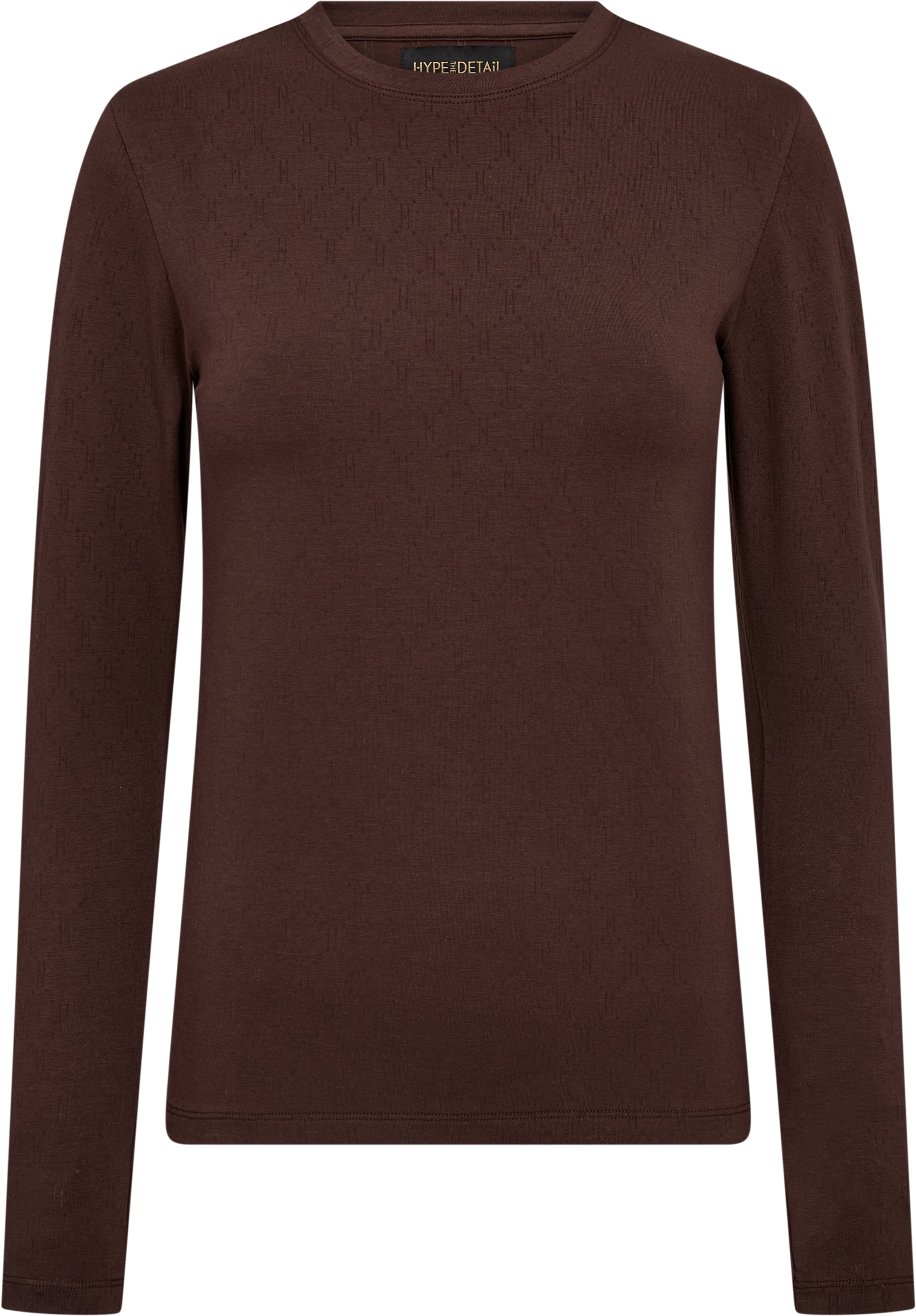 Logo Burn-out T-shirt - Brown