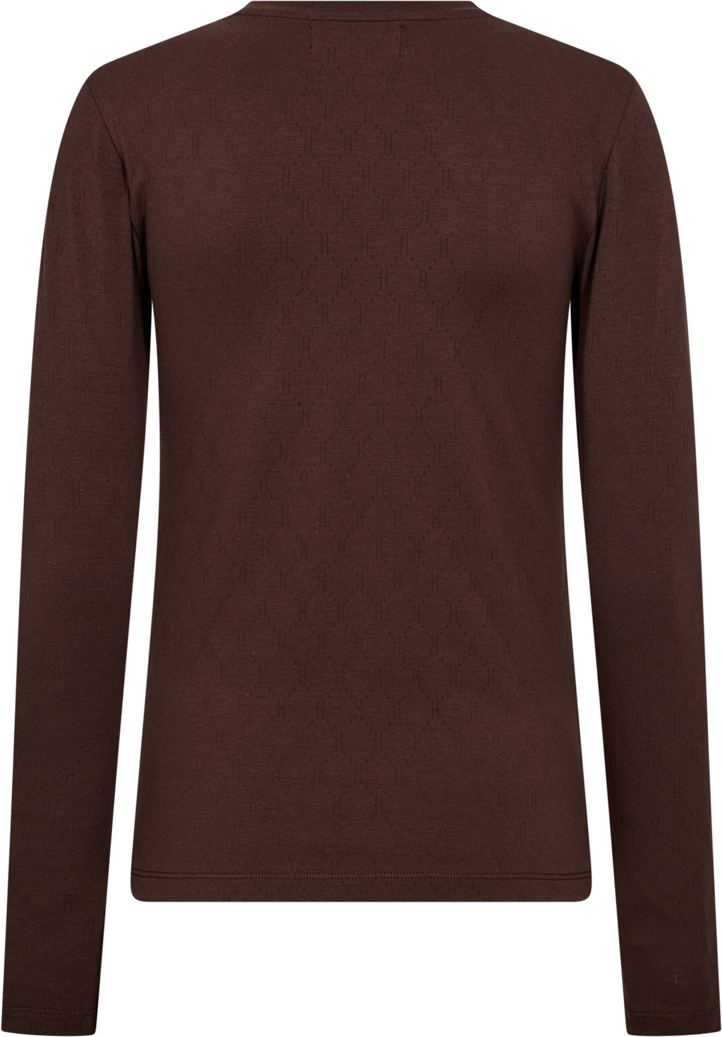 Logo Burn-out T-shirt - Brown