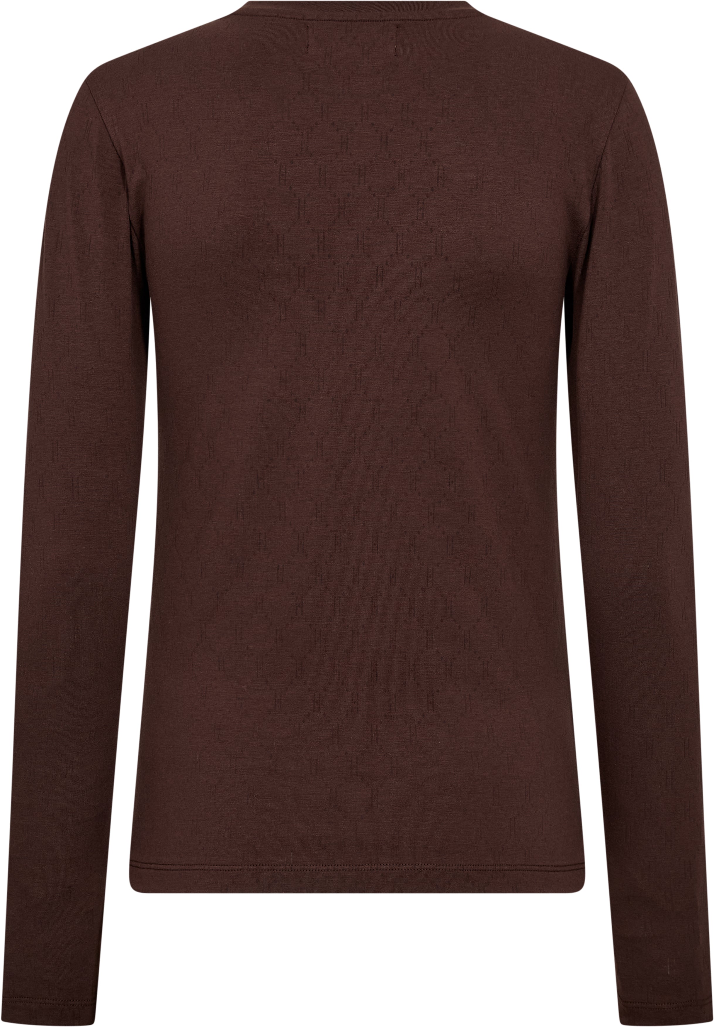 Logo Burn-out T-shirt - Brown