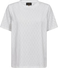 Logo Oversize Burn-out T-shirt - White