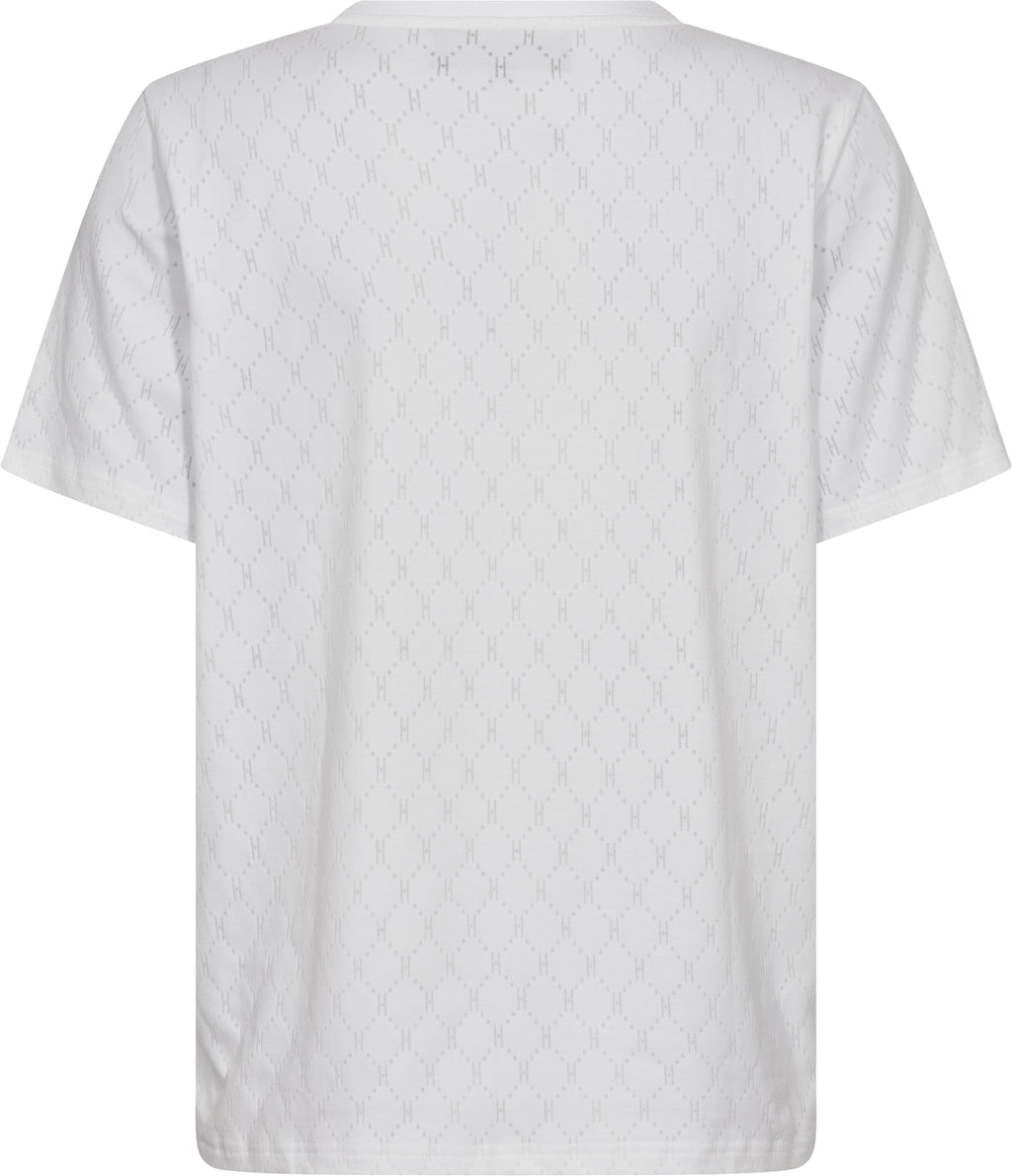 Logo Oversize Burn-out T-shirt - White