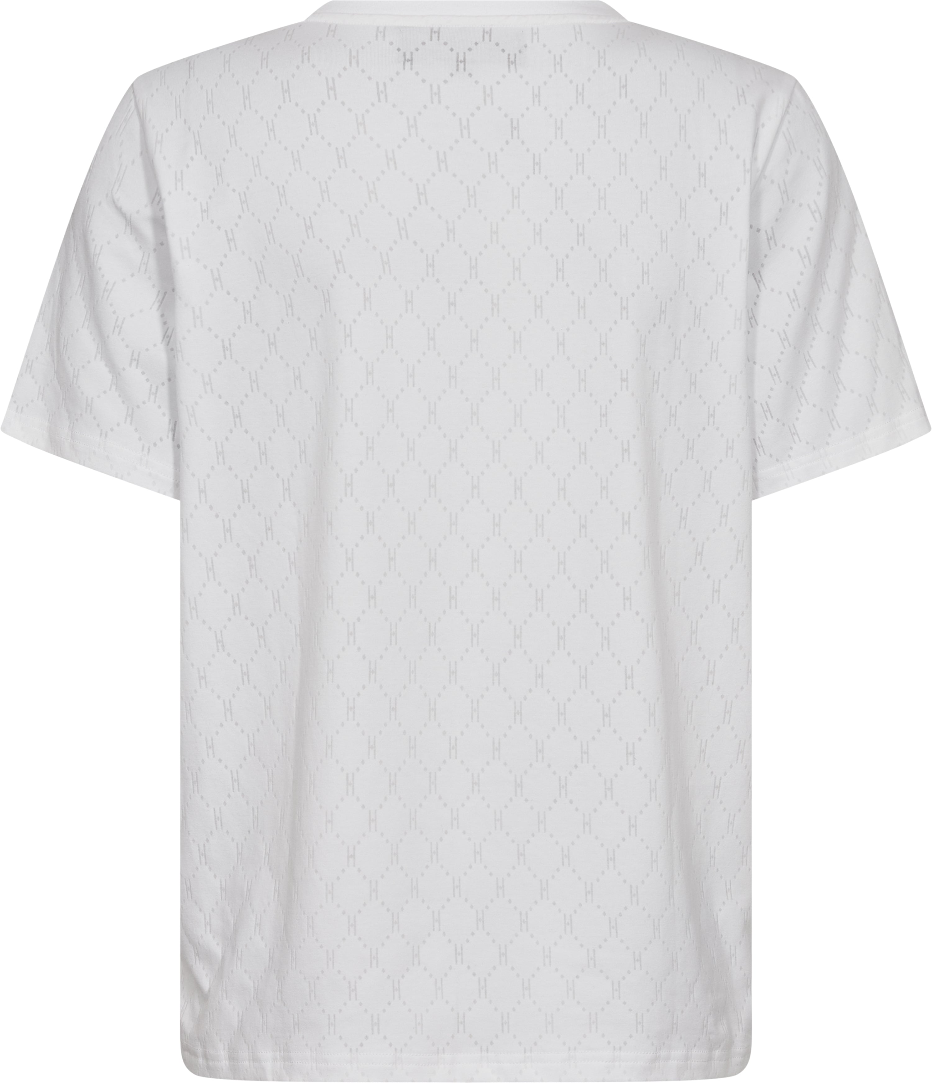 Logo Oversize Burn-out T-shirt - White
