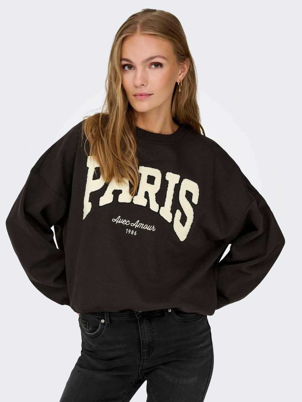 Jdymesa L/S O-Nk Emb Sweat