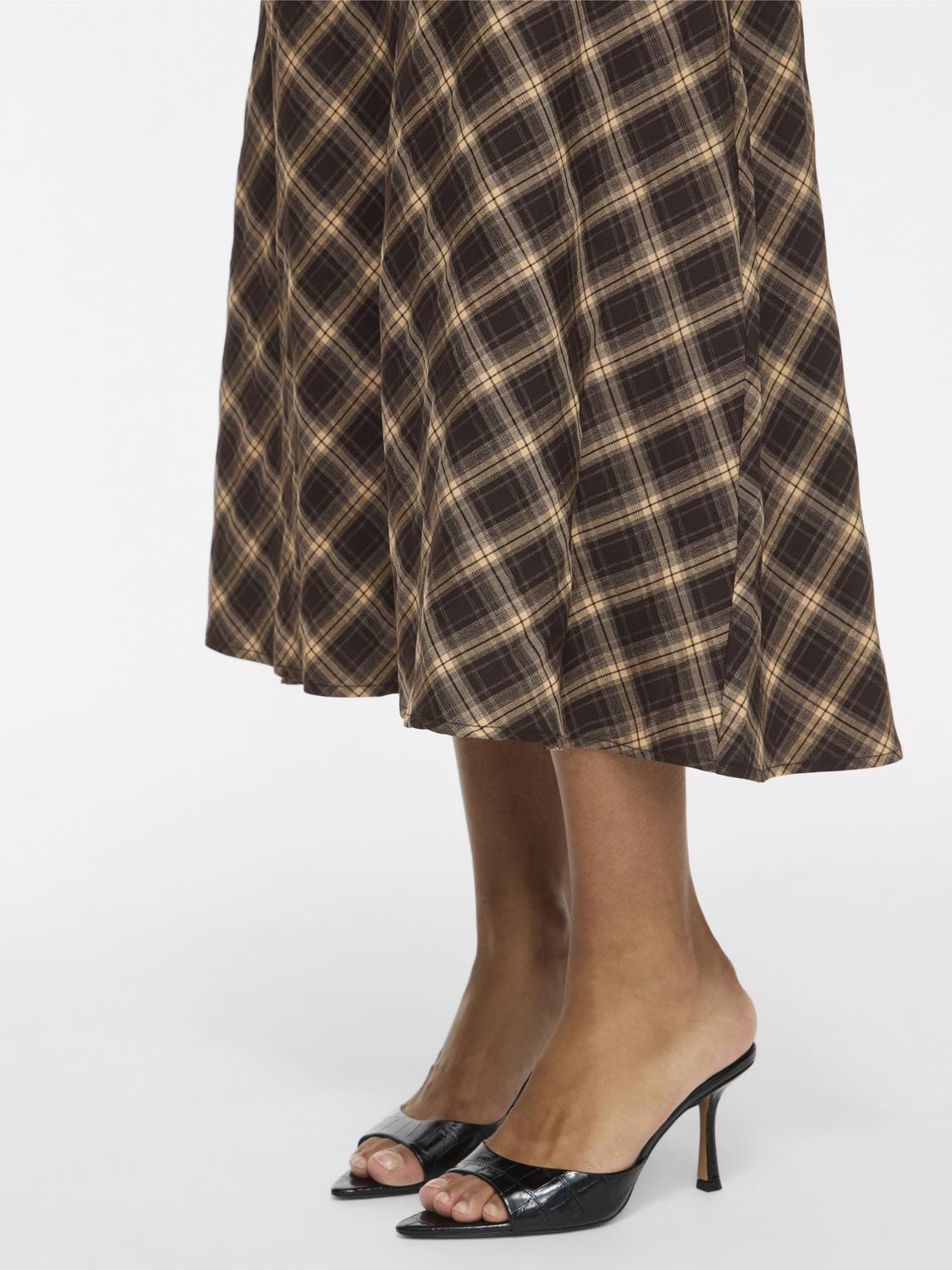 Vilene Check Ankle Skirt/Spi