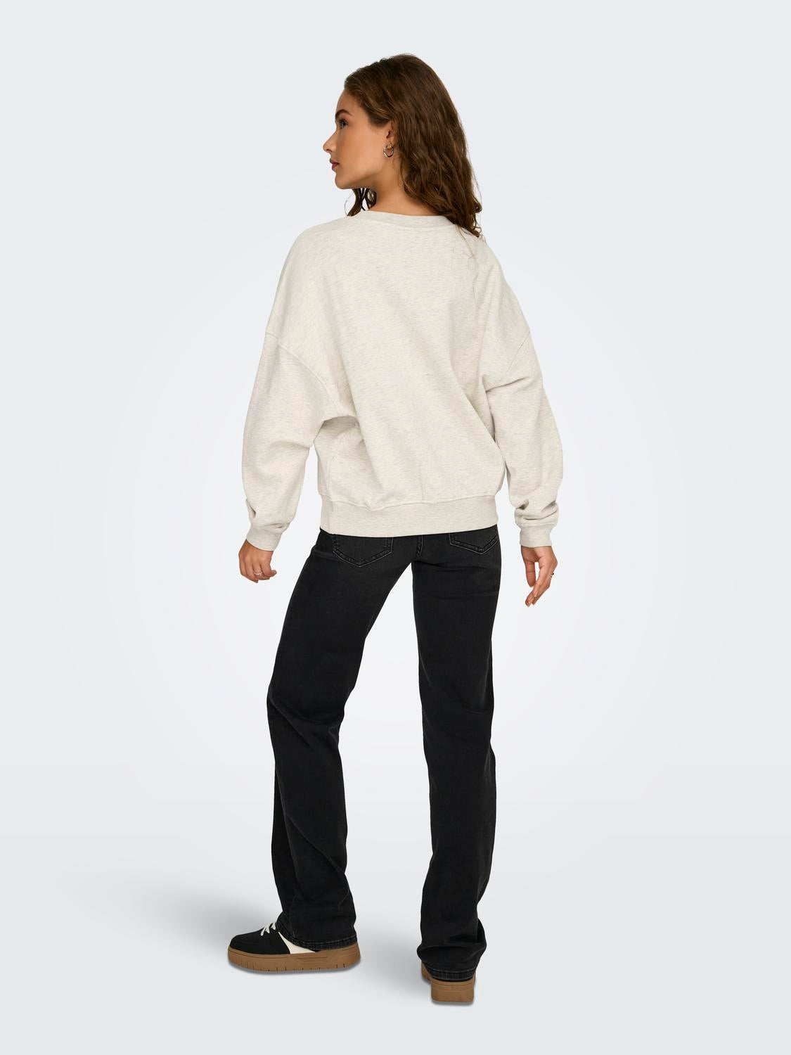 Jdymesa L/S O-Nk Emb Sweat
