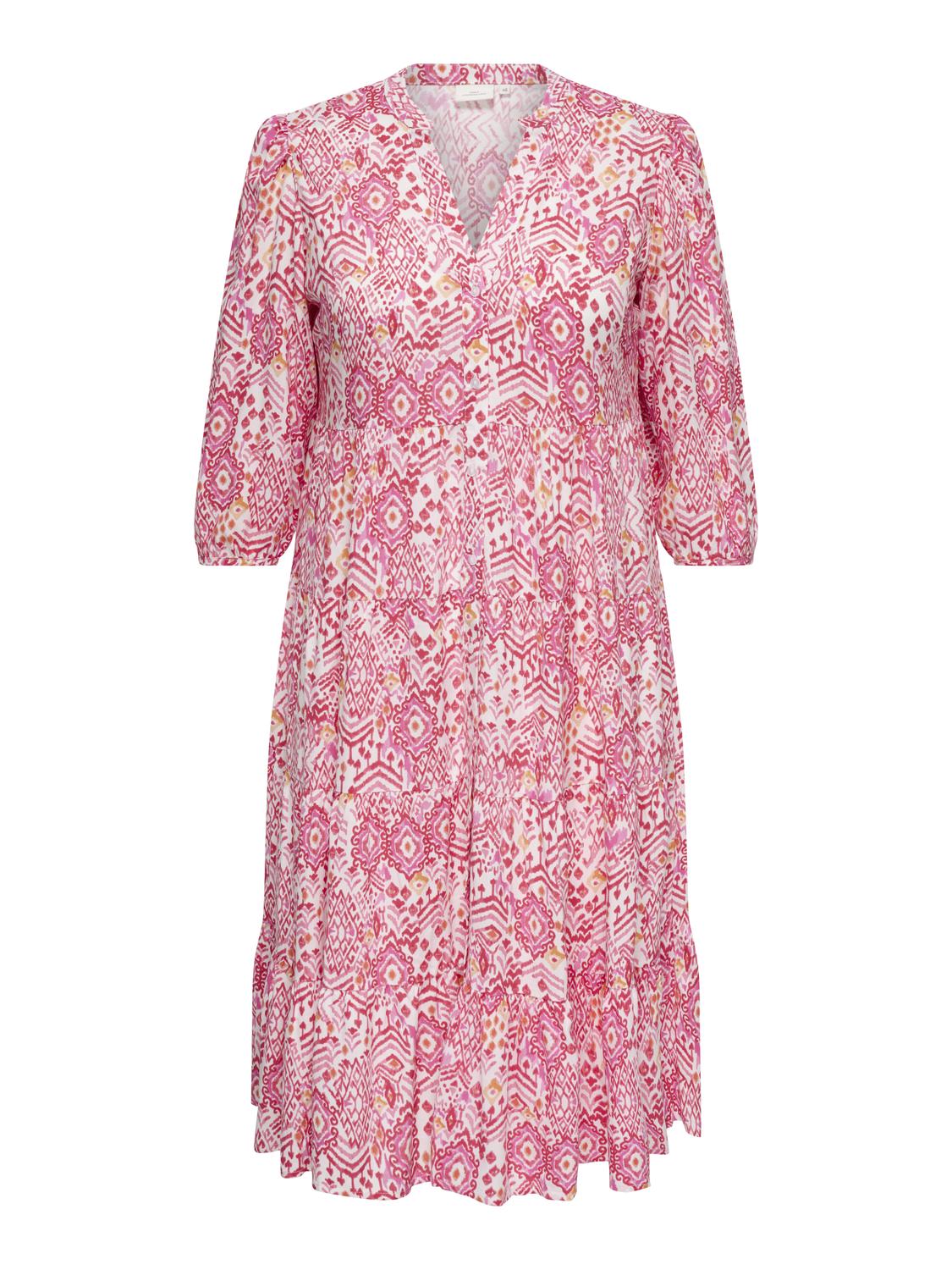 CARMILANA 3/4 DRESS SIKKA GRAP