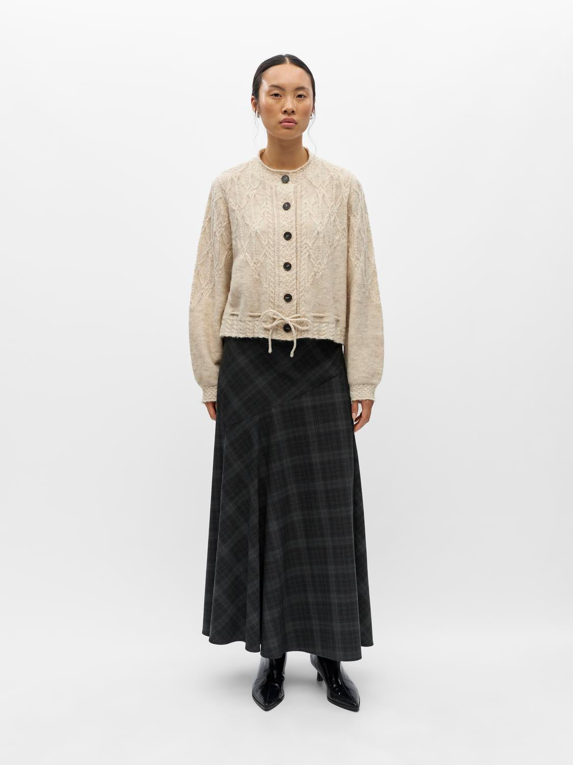 Objgunvi L/S Re Knit Cardigan