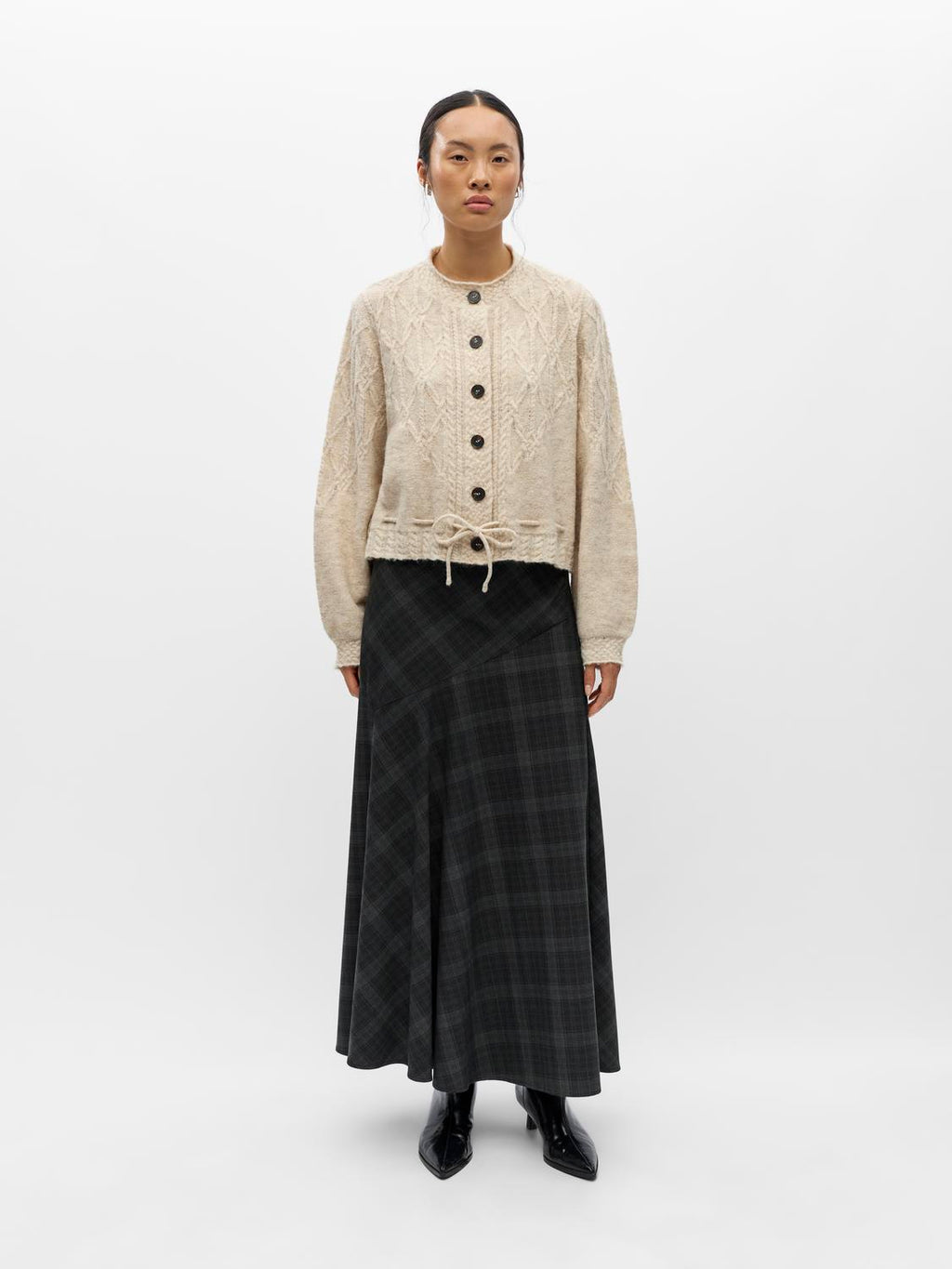 Objgunvi L/S Re Knit Cardigan