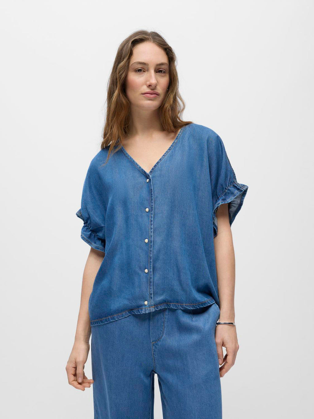 OBJFRAME 2/4 V-NECK TOP