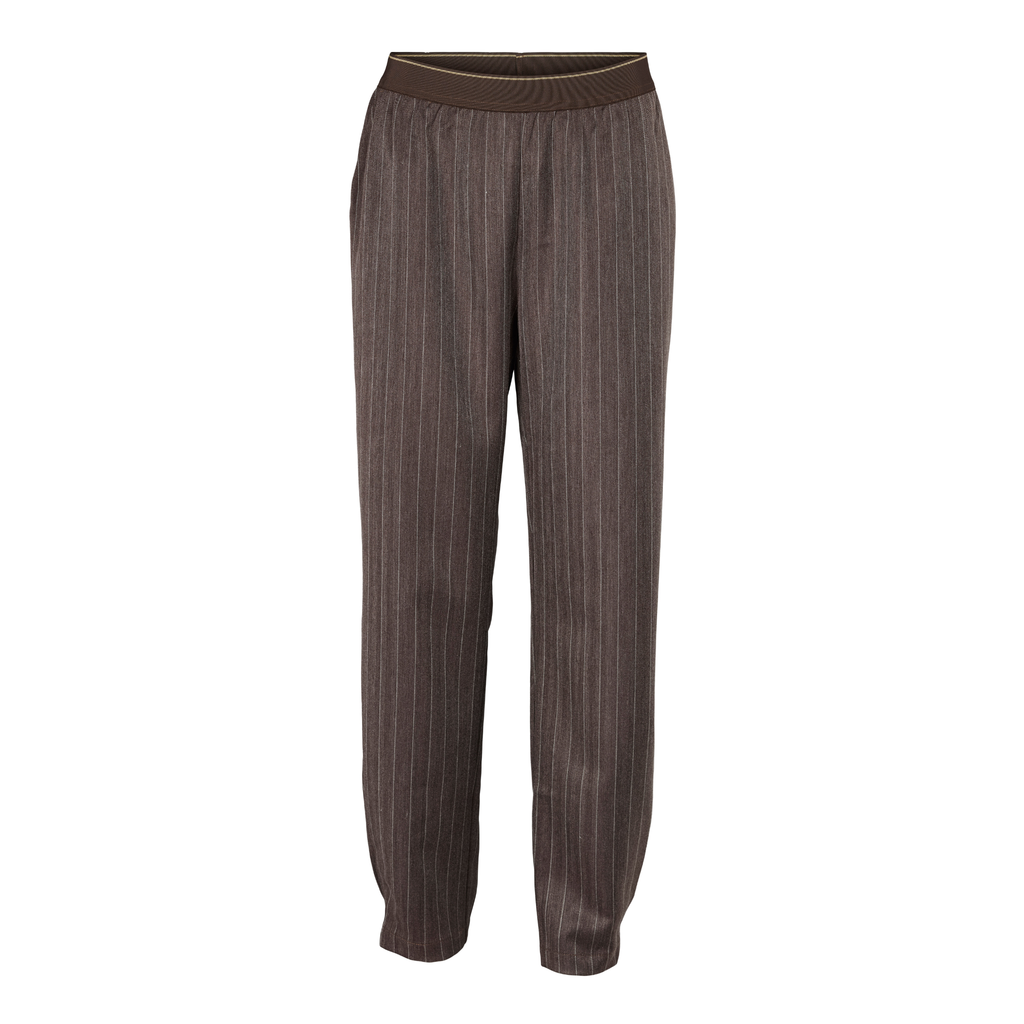 violet pants brown