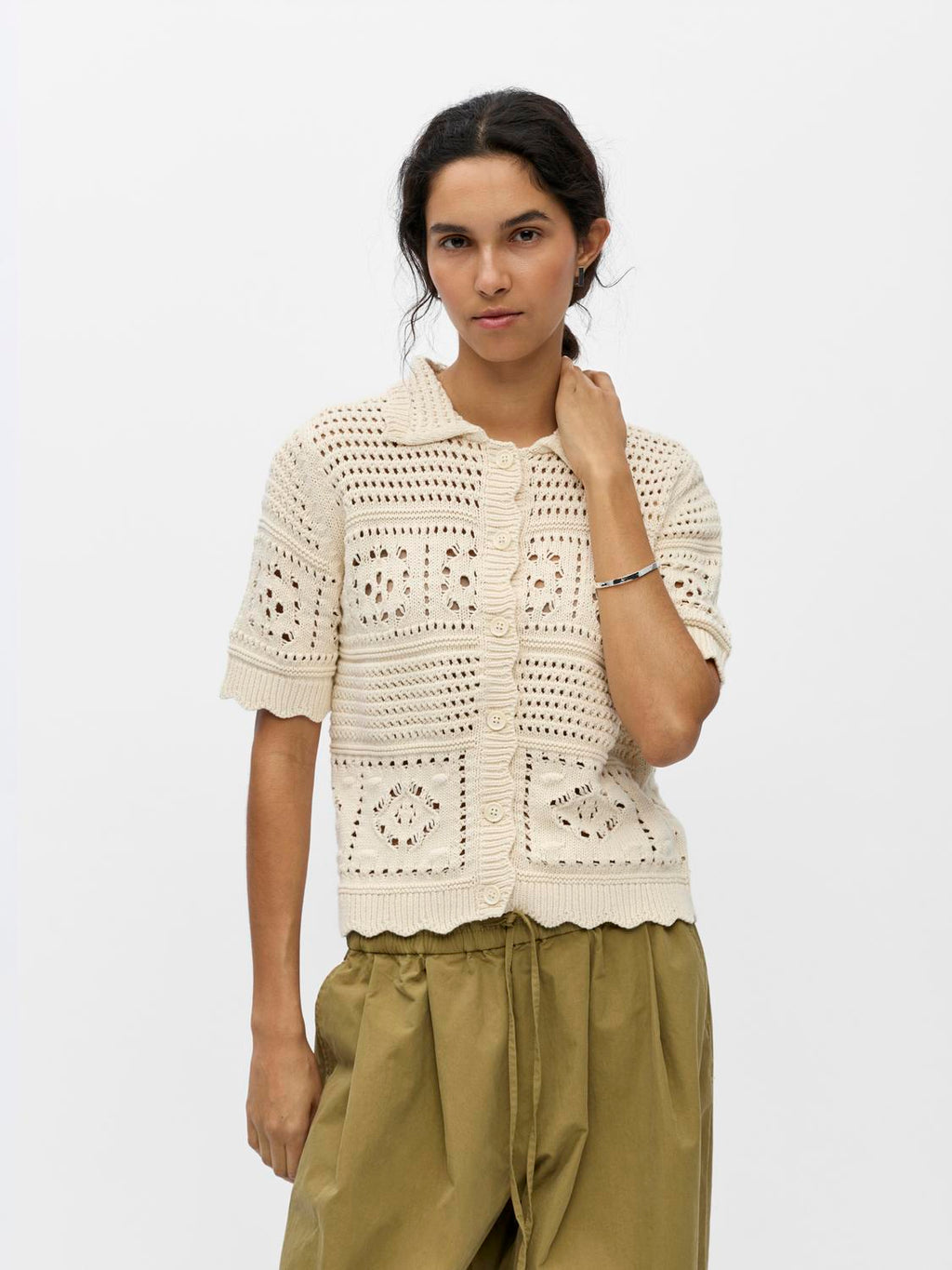 Objbindi S/S Re Short Cardigan