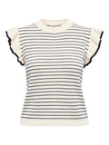 JDYCARICE FRILL PULLOVER KNIT CLOUD DANCER