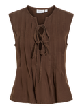 VITEVIRA TIESTRING TOP SLATE BRUN