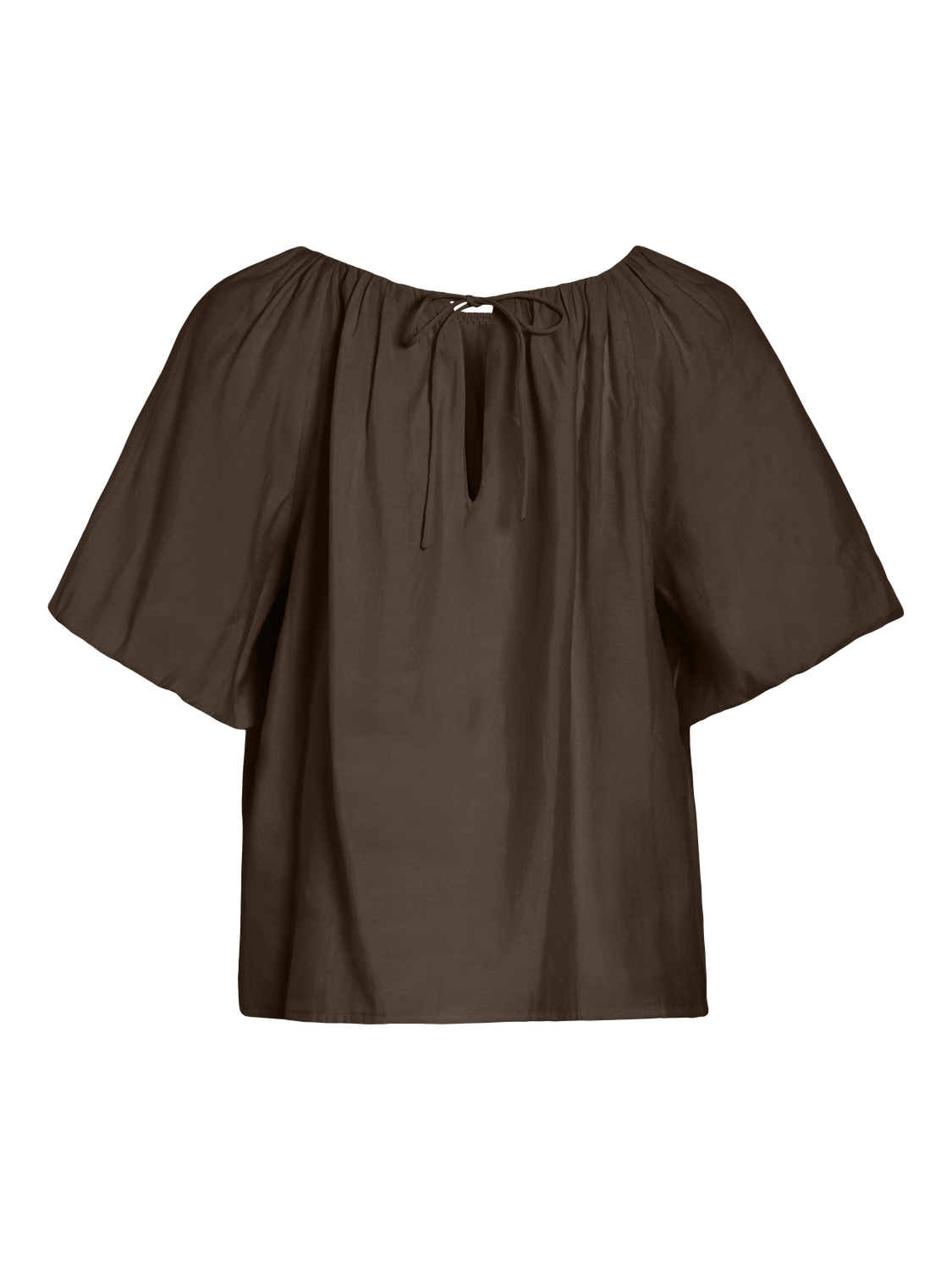 VIHEKLA BOAT NECK BLOUSE BROWN