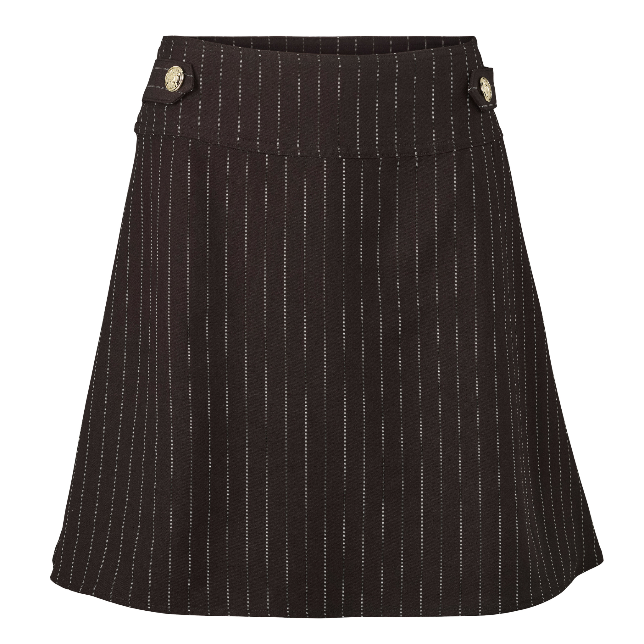 olivia skirt sort stribet
