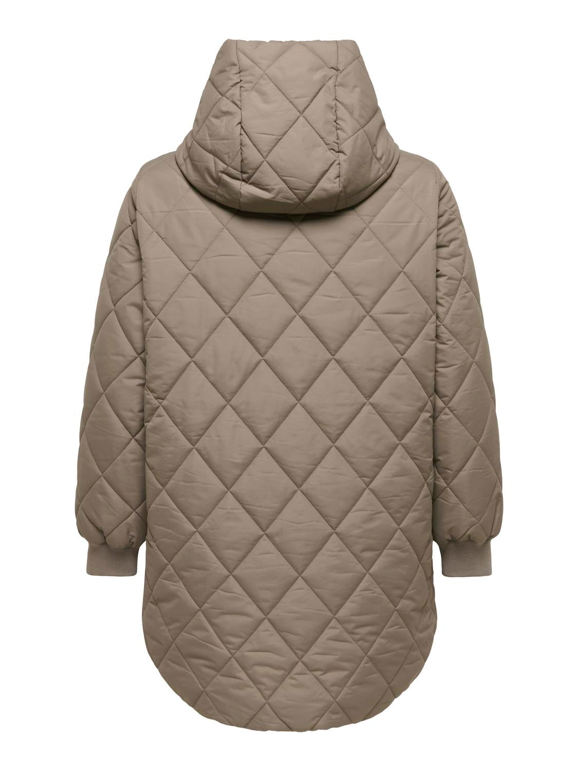 Carjuliet Quiltd Hood Zip Coat