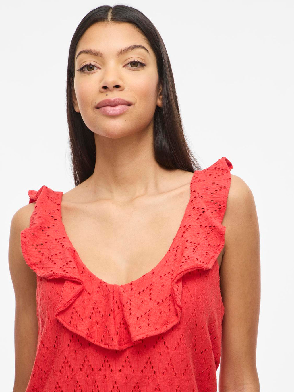 Viamalina V-Neck S/L Flounce