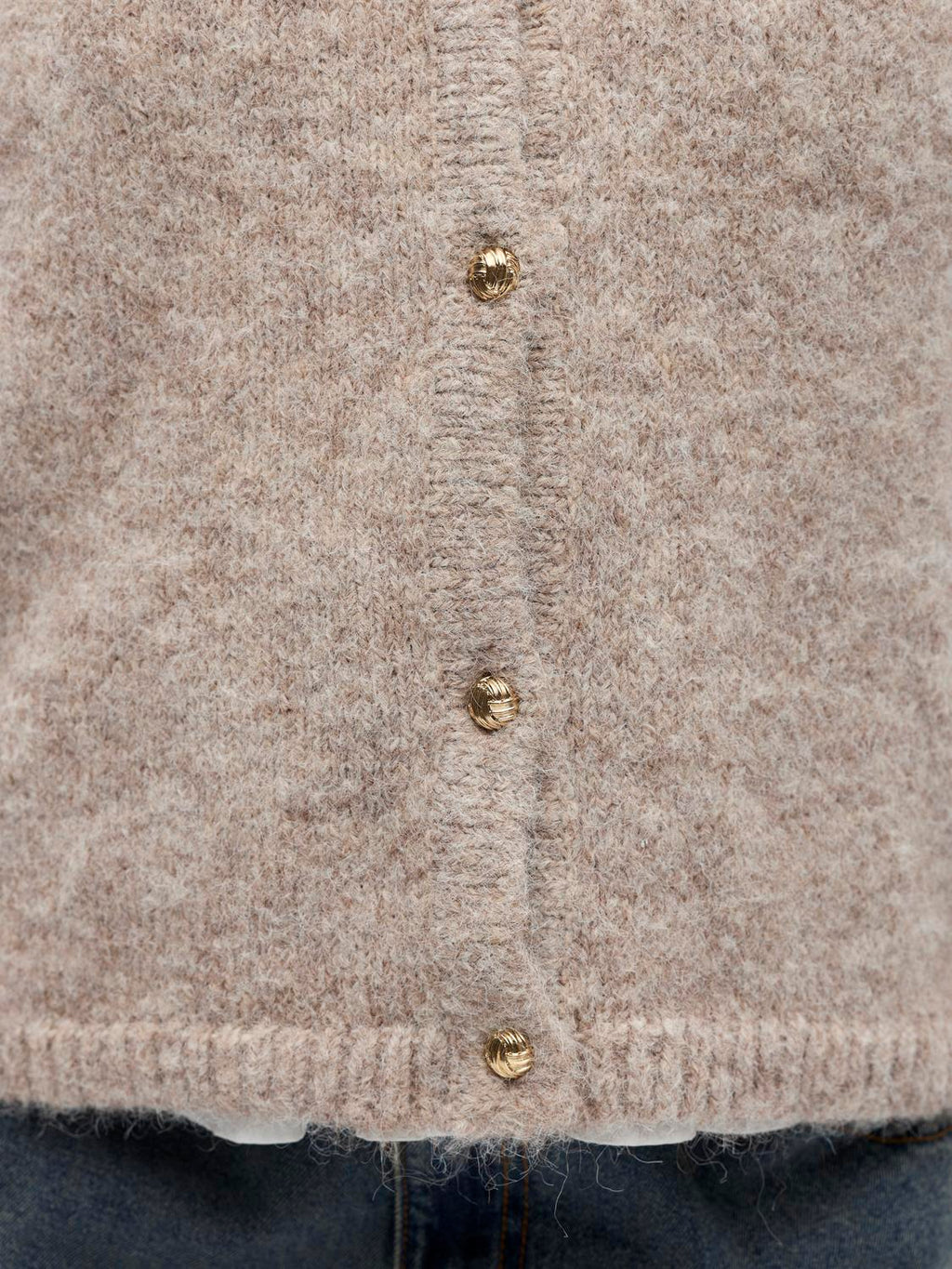 Objsaggia Re Knit Vest Cardigan