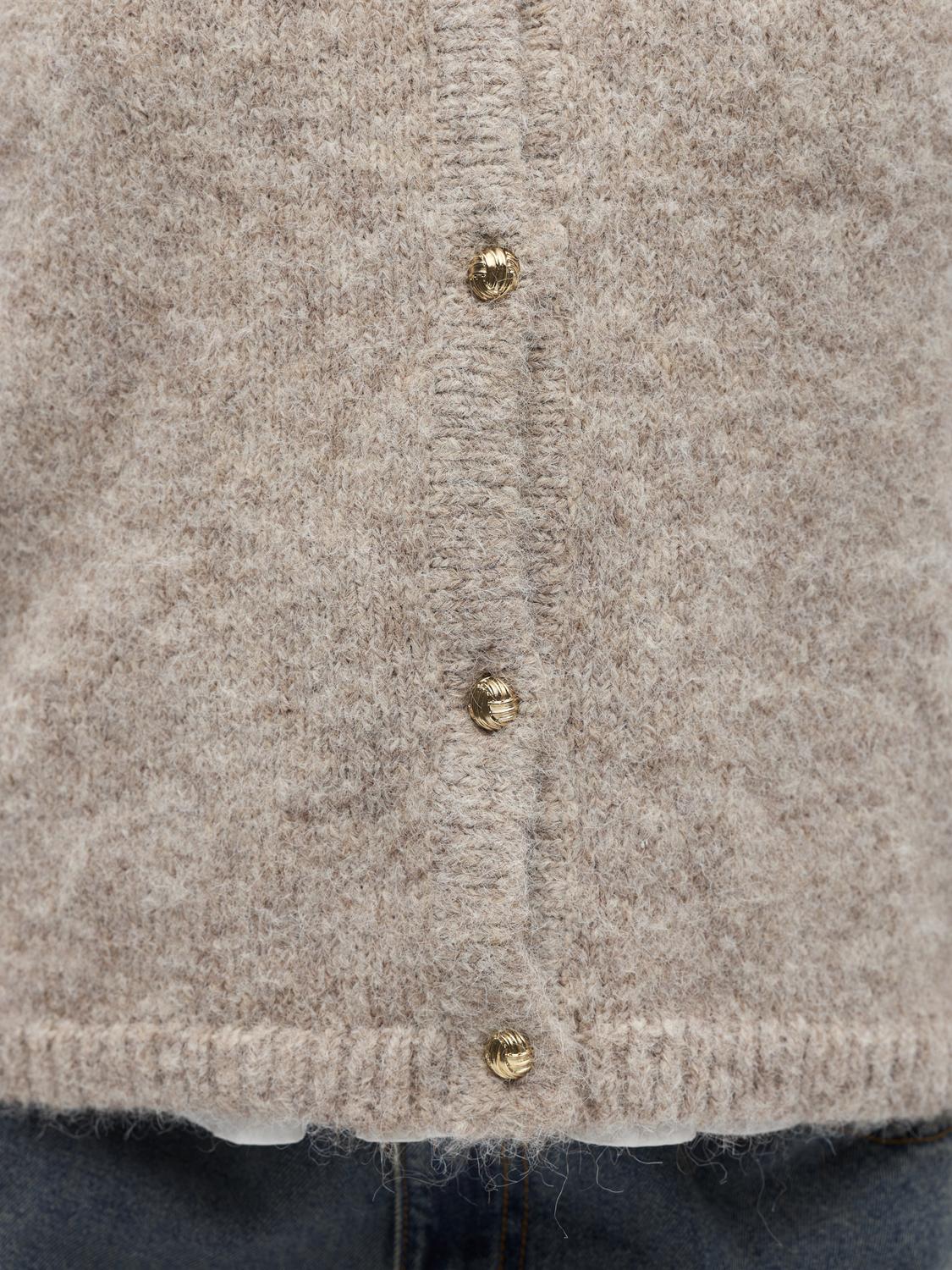 Objsaggia Re Knit Vest Cardigan