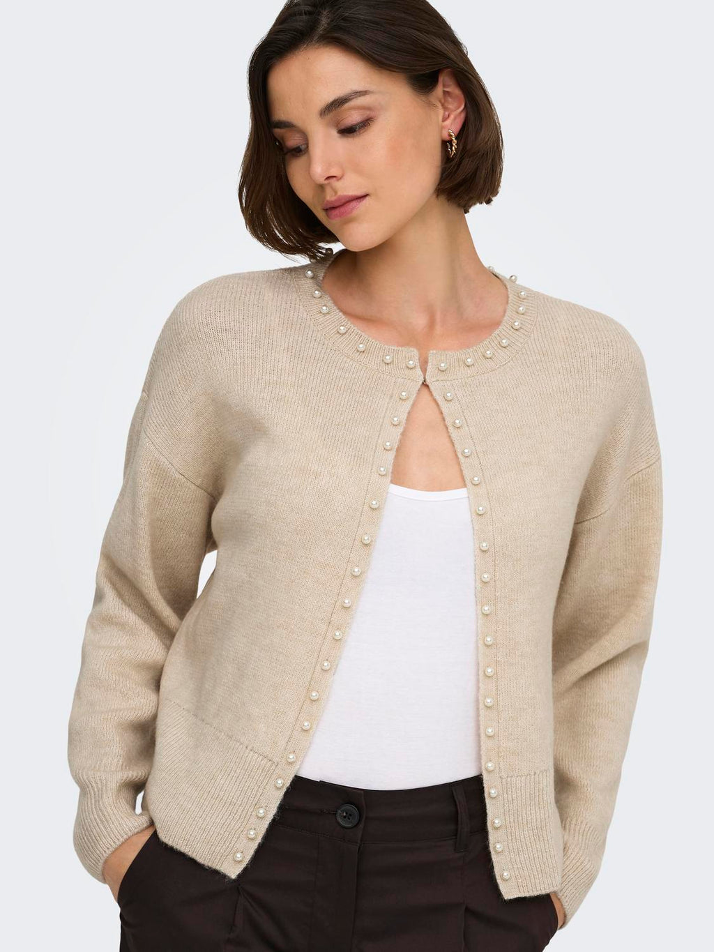 Jdyemmali L/S Onebutton Pearl