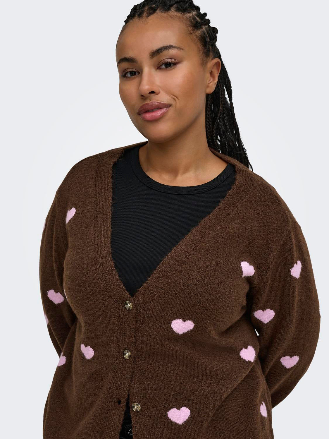 Carrica Detail V Cardi Knt