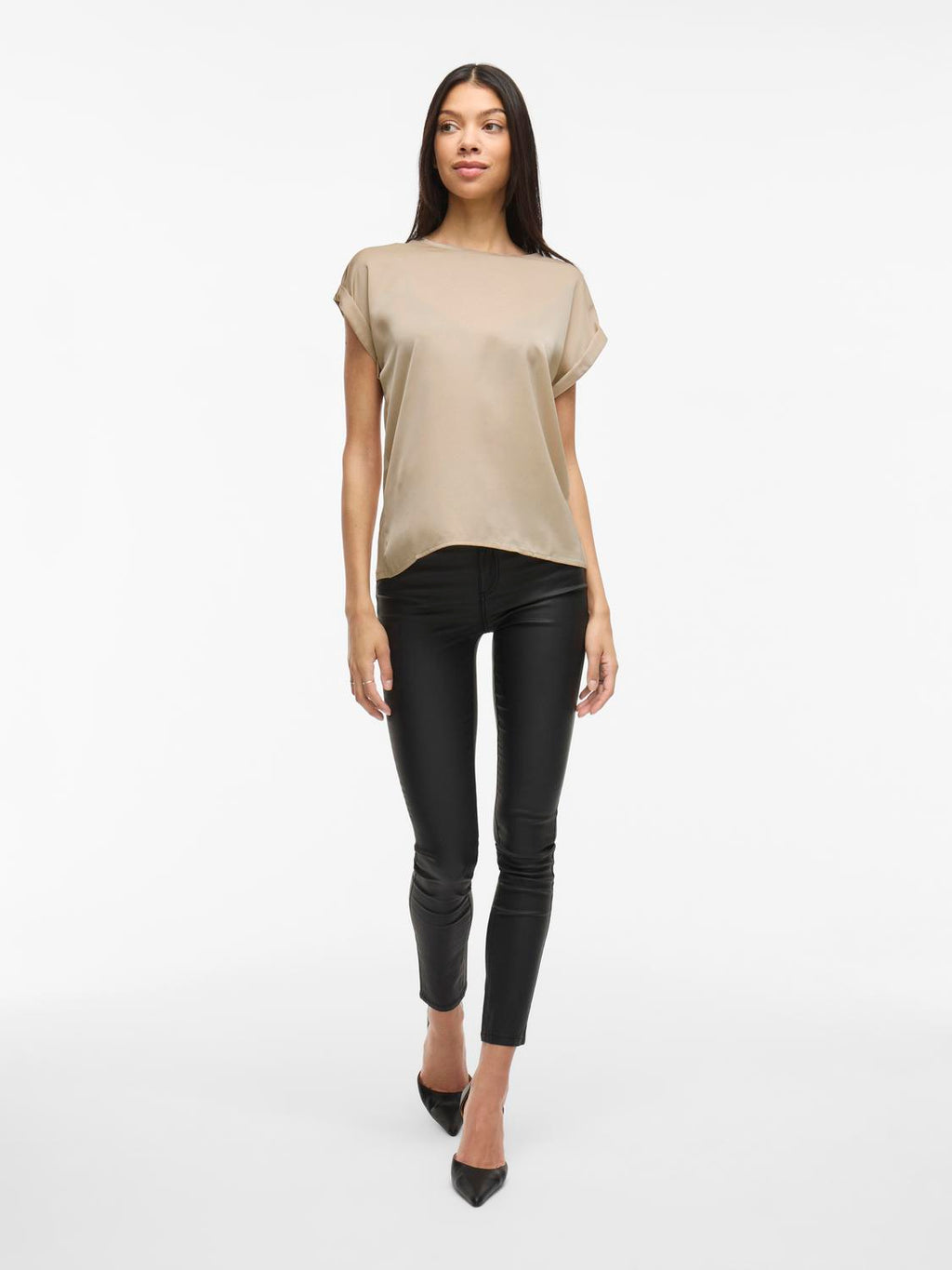 Viellette S/S Satin Top