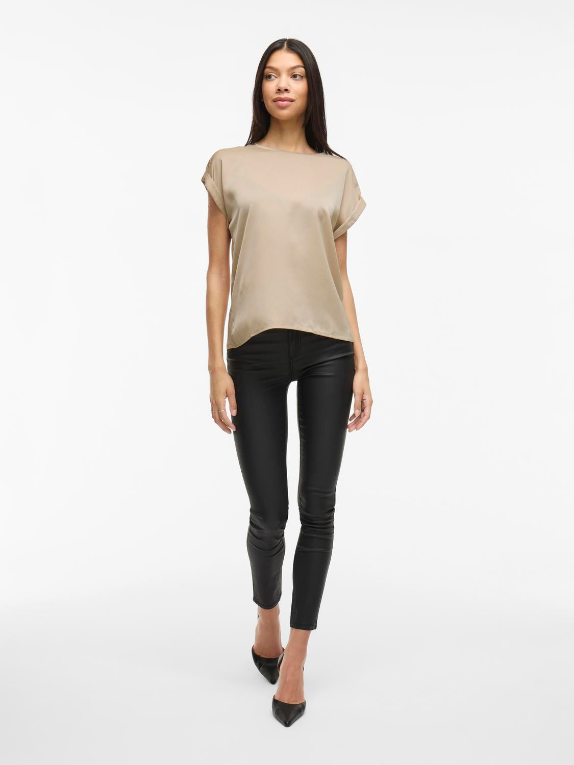 Viellette S/S Satin Top