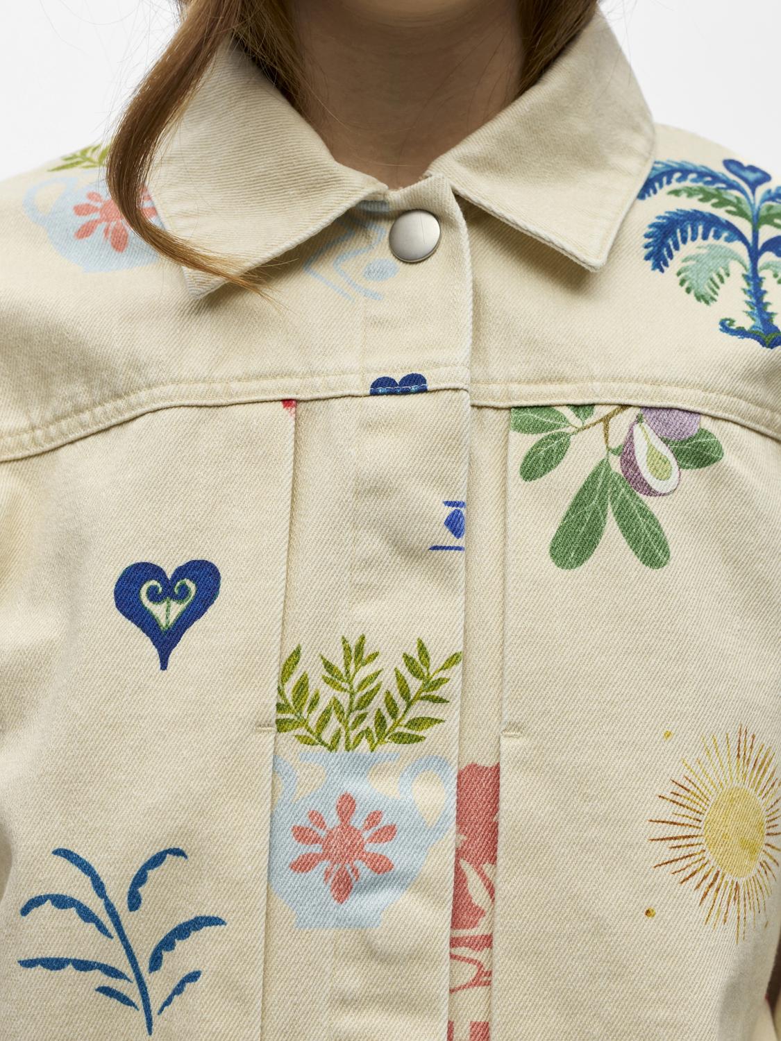 OBJALLY L/S LO PRINTED JACKET