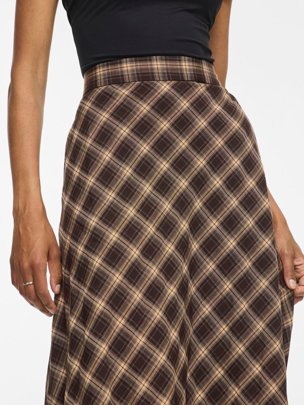 Vilene Check Ankle Skirt/Spi