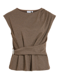 Vichekka O-Neck S/L Checkered