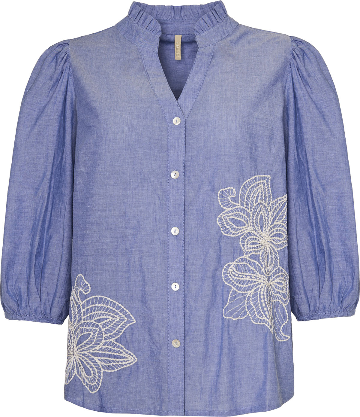 CEMA SHIRT BLUE COMBI BLUSE