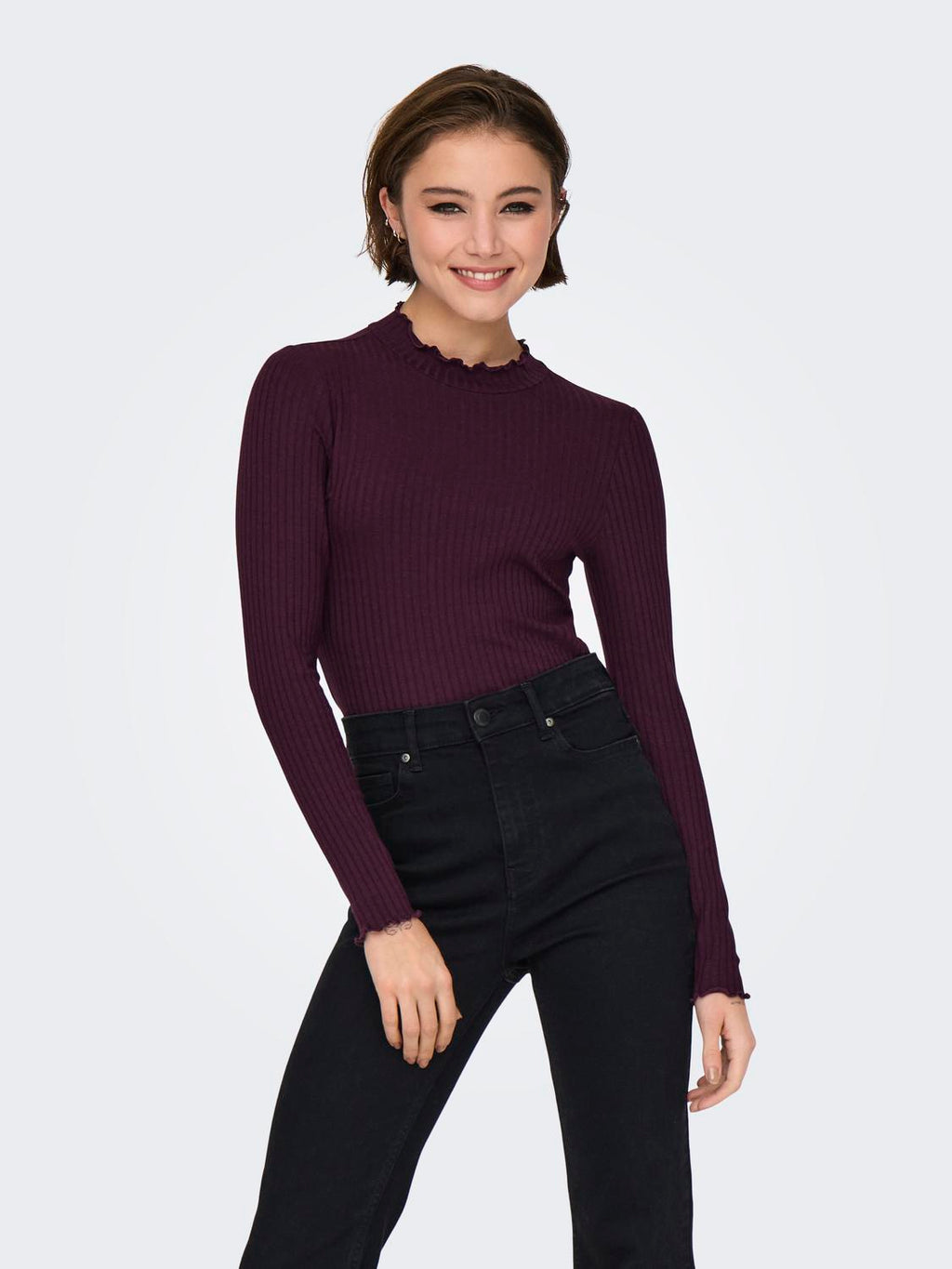 Jdyfransiska L/S Hi-Nck Top Jr