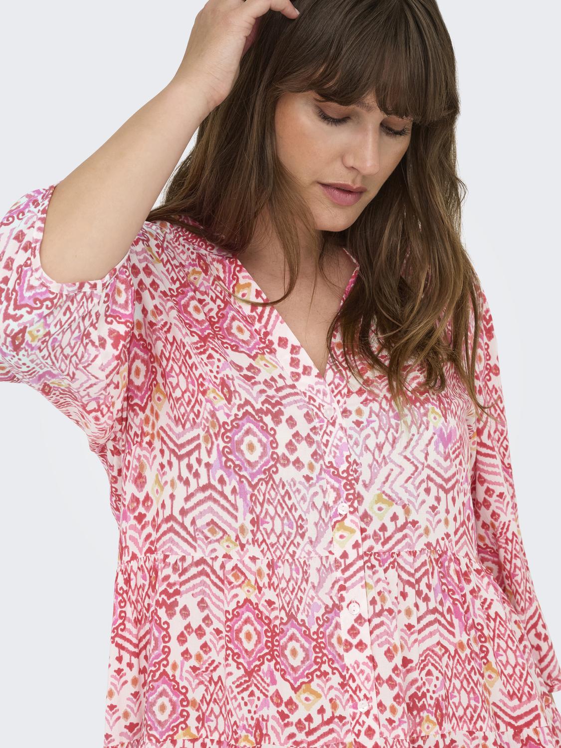 CARMILANA 3/4 DRESS SIKKA GRAP