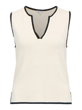 Objviva S/L Re V-Neck Knit Top