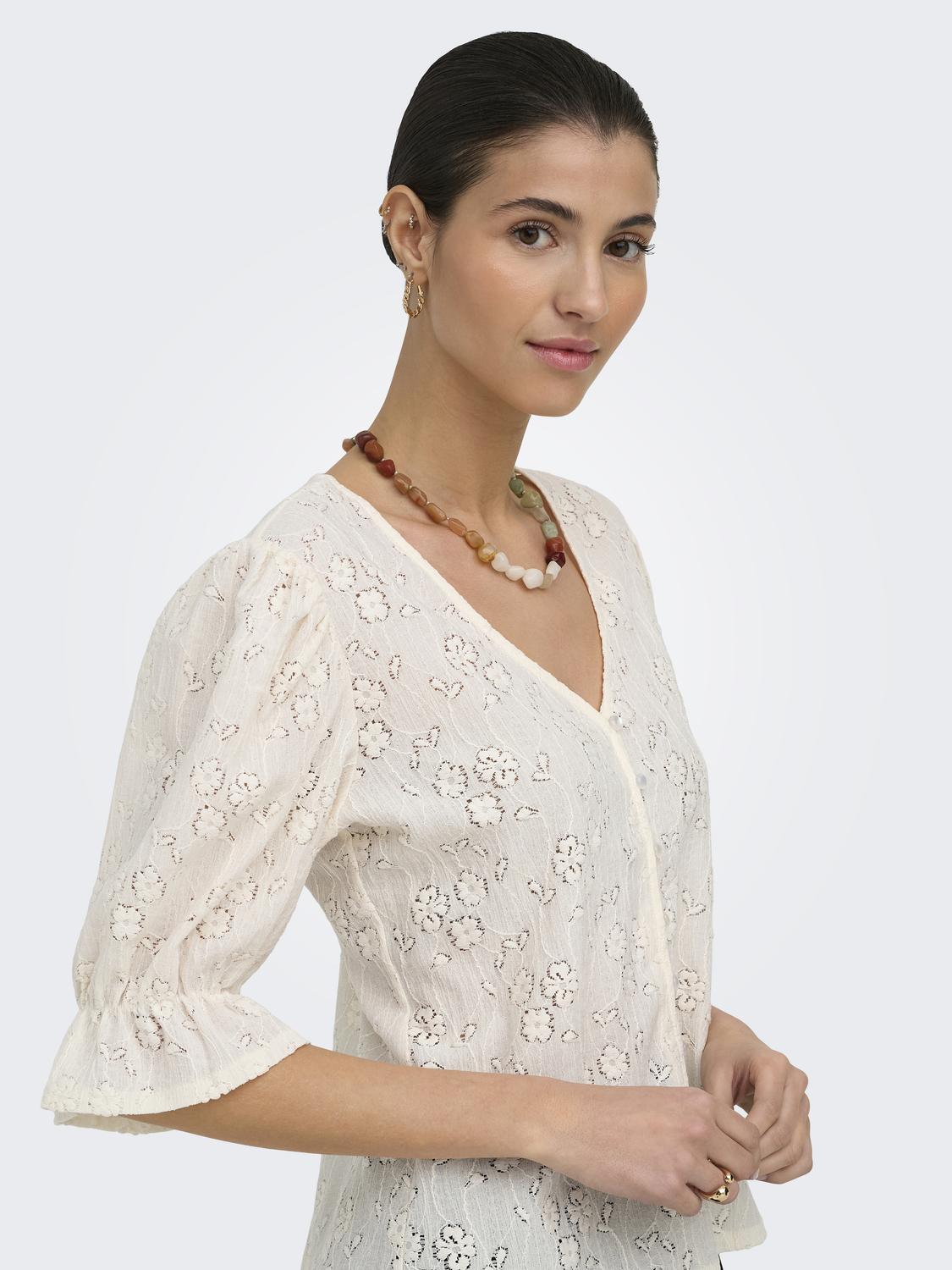 Jdyjakobe 2/4 Lace Top Jrs