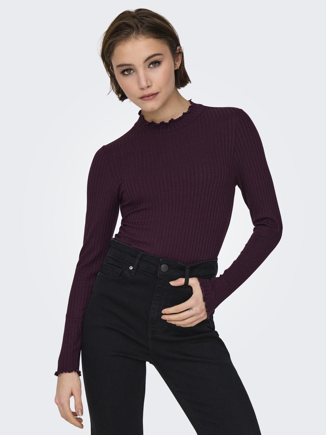 Jdyfransiska L/S Hi-Nck Top Jr