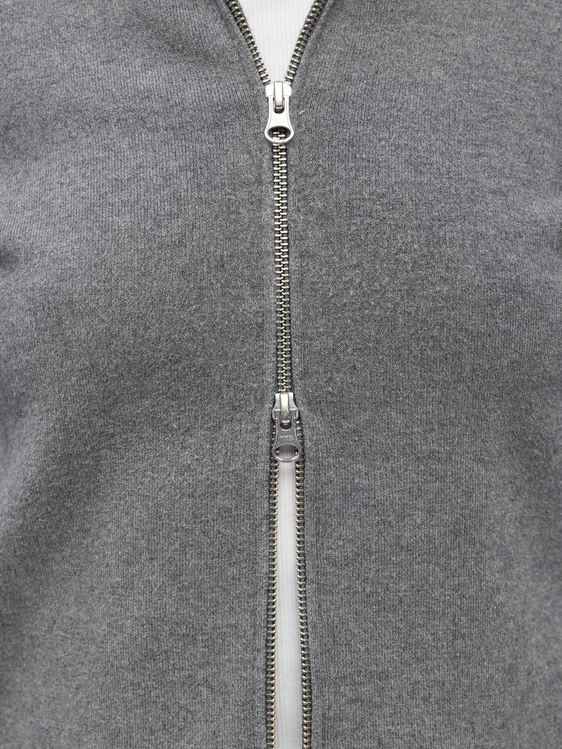 Objreynard L/S Re Zip Cardigan