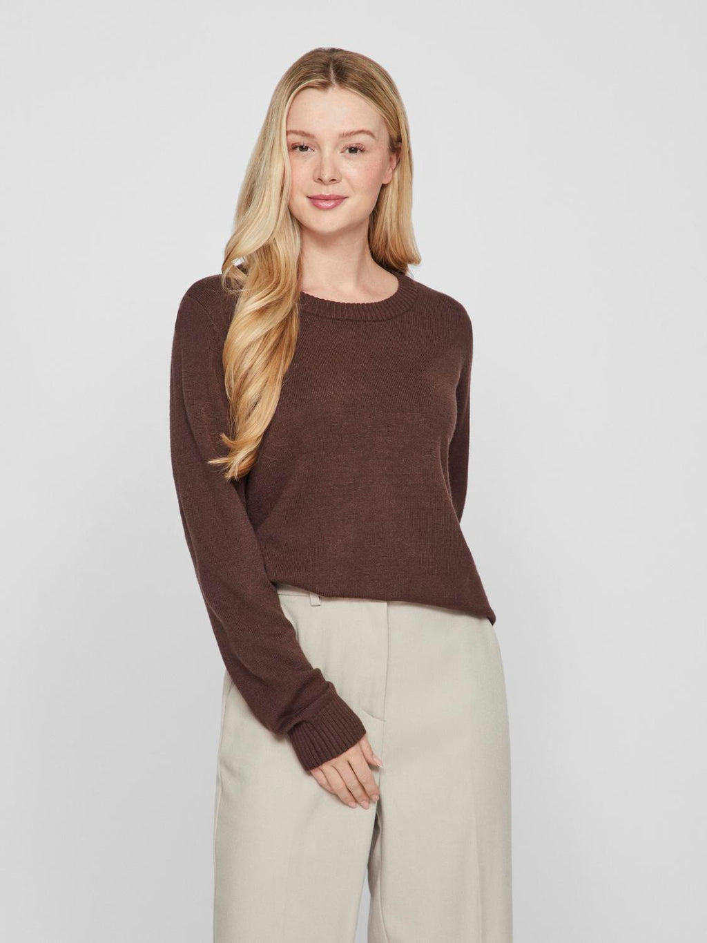 Viril O-Neck L/S  Knit Top