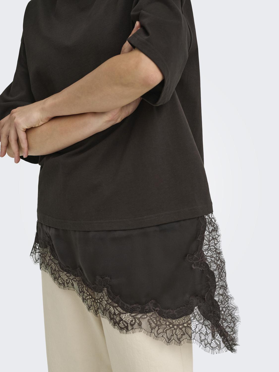 Jdyalma 2/4 Lace Detail T-Shirt