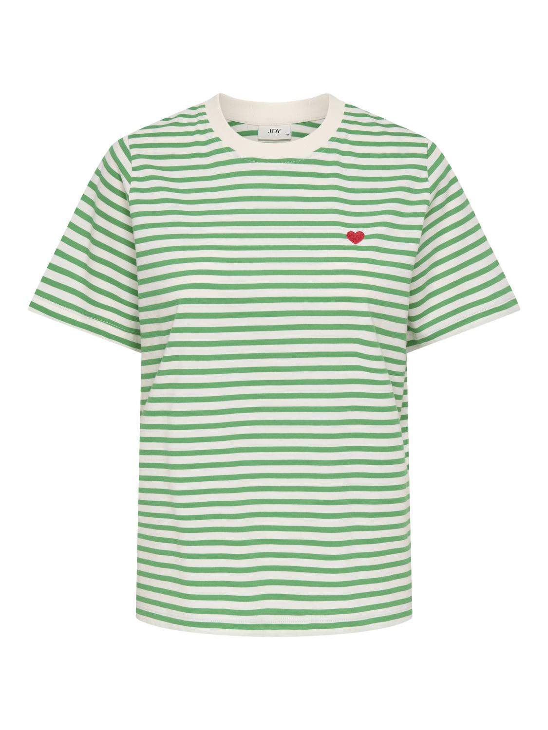 JDYPISA TEE STRIPE BROWN TOPPE