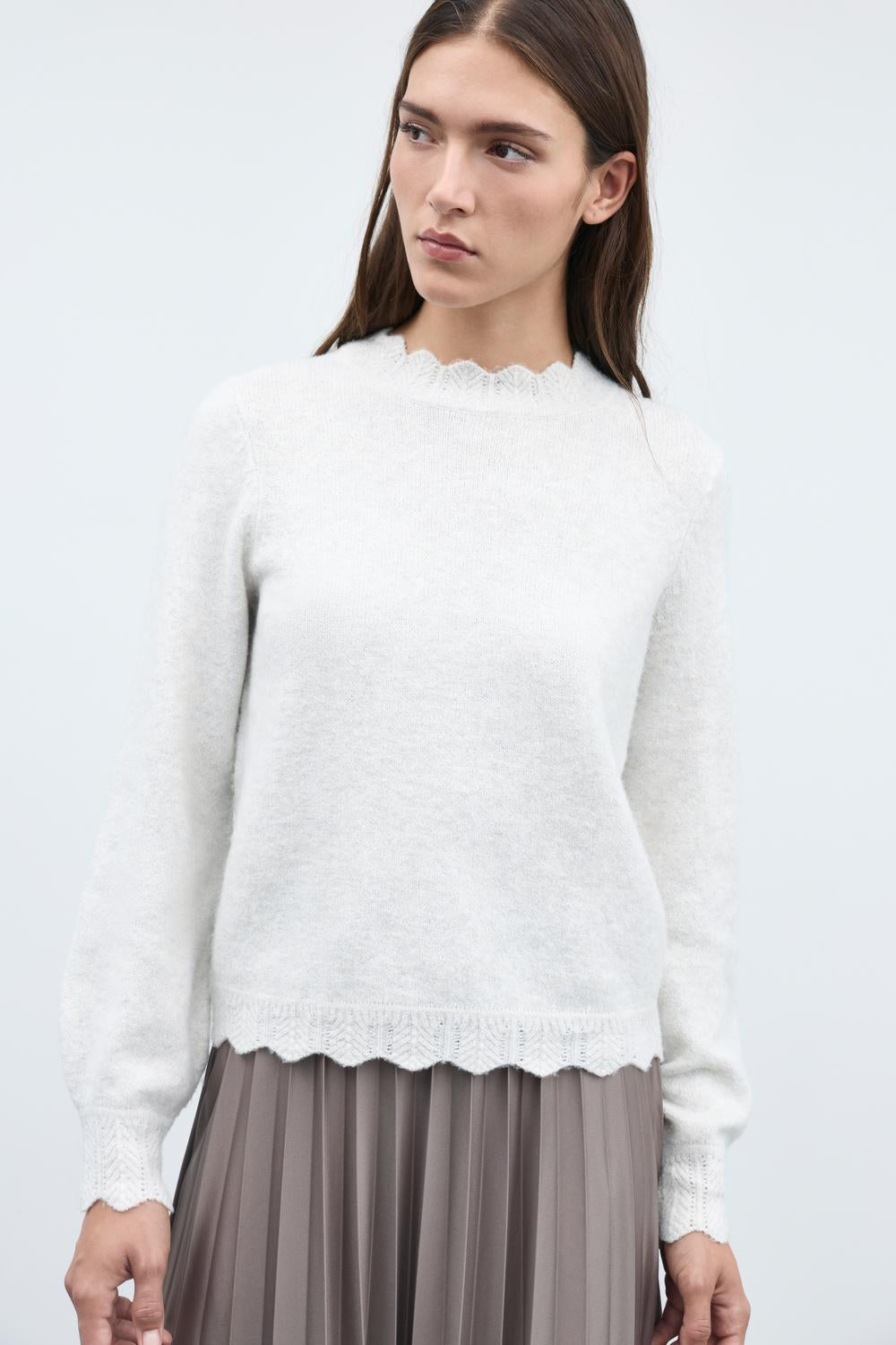 Vinikolina O-Neck L/S Knit Top