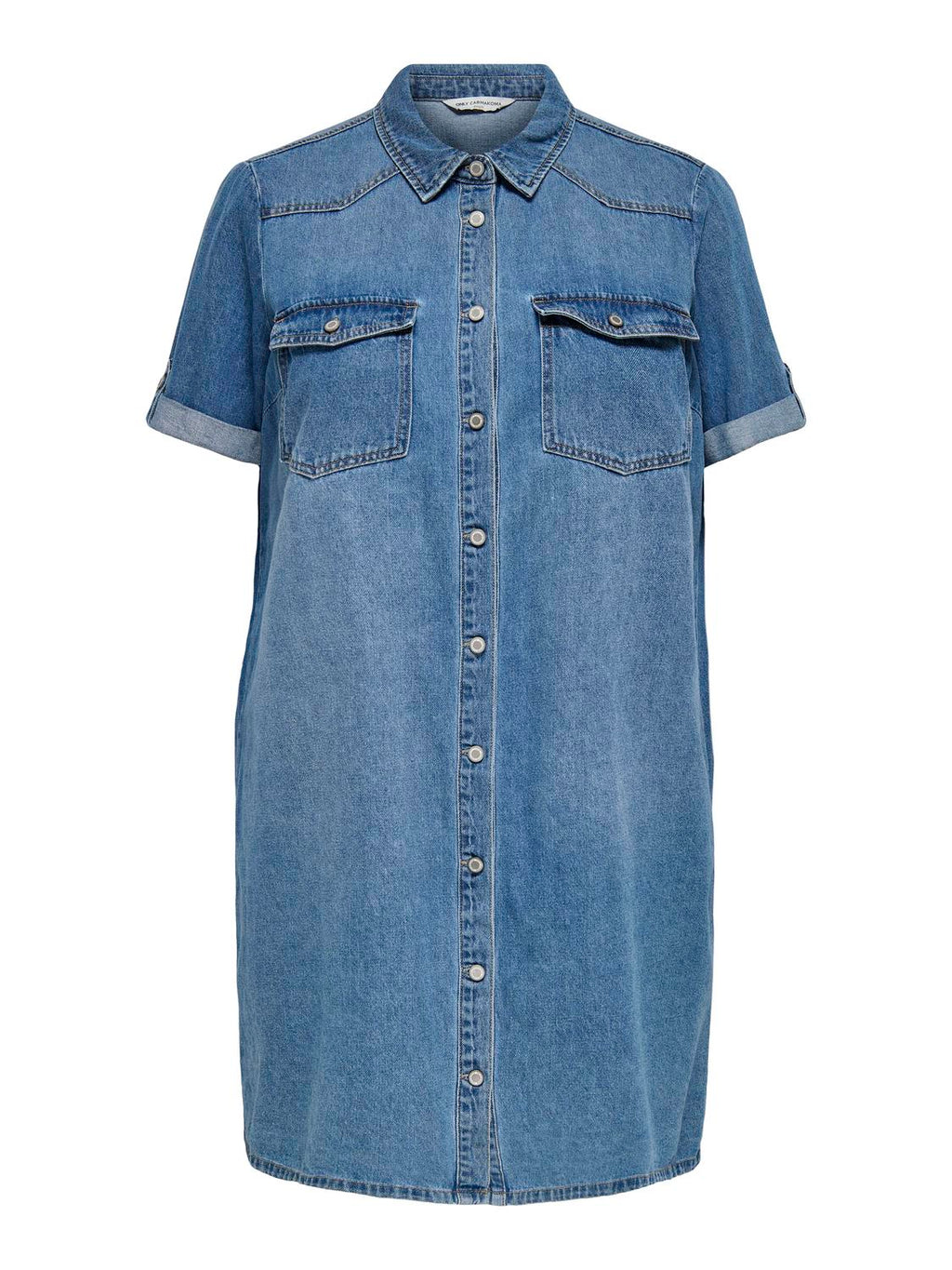 CARLISA DENIM DRESS PLUS KJOLE