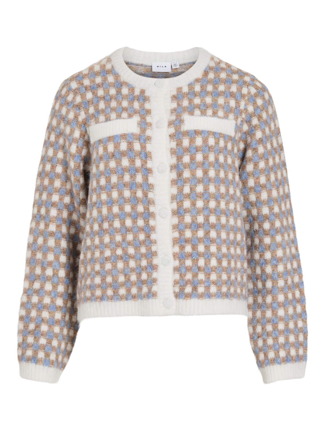 Vialdis O-Neck Knit Cardigan