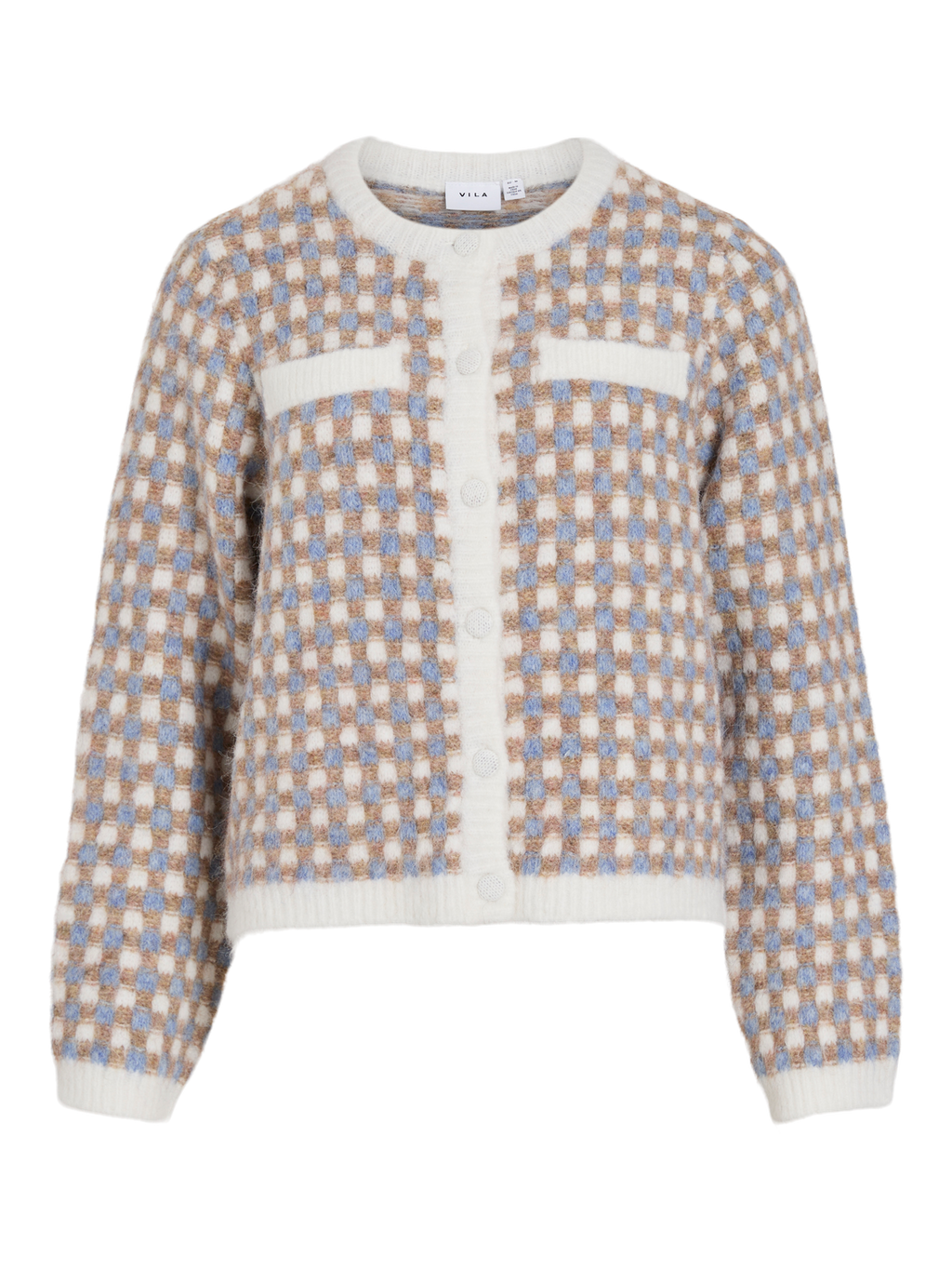 Vialdis O-Neck Knit Cardigan