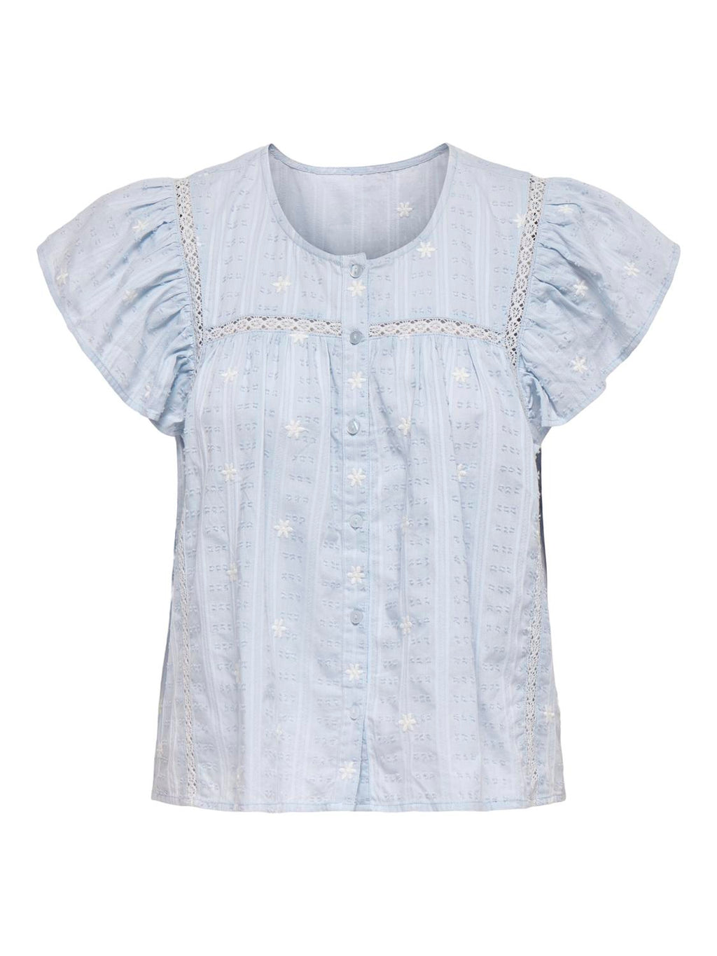 Jdyfia S/S Embroidery skjorte