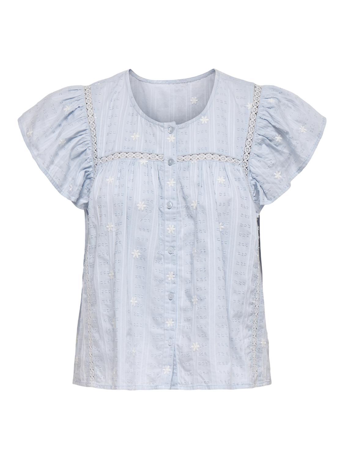 Jdyfia S/S Embroidery skjorte