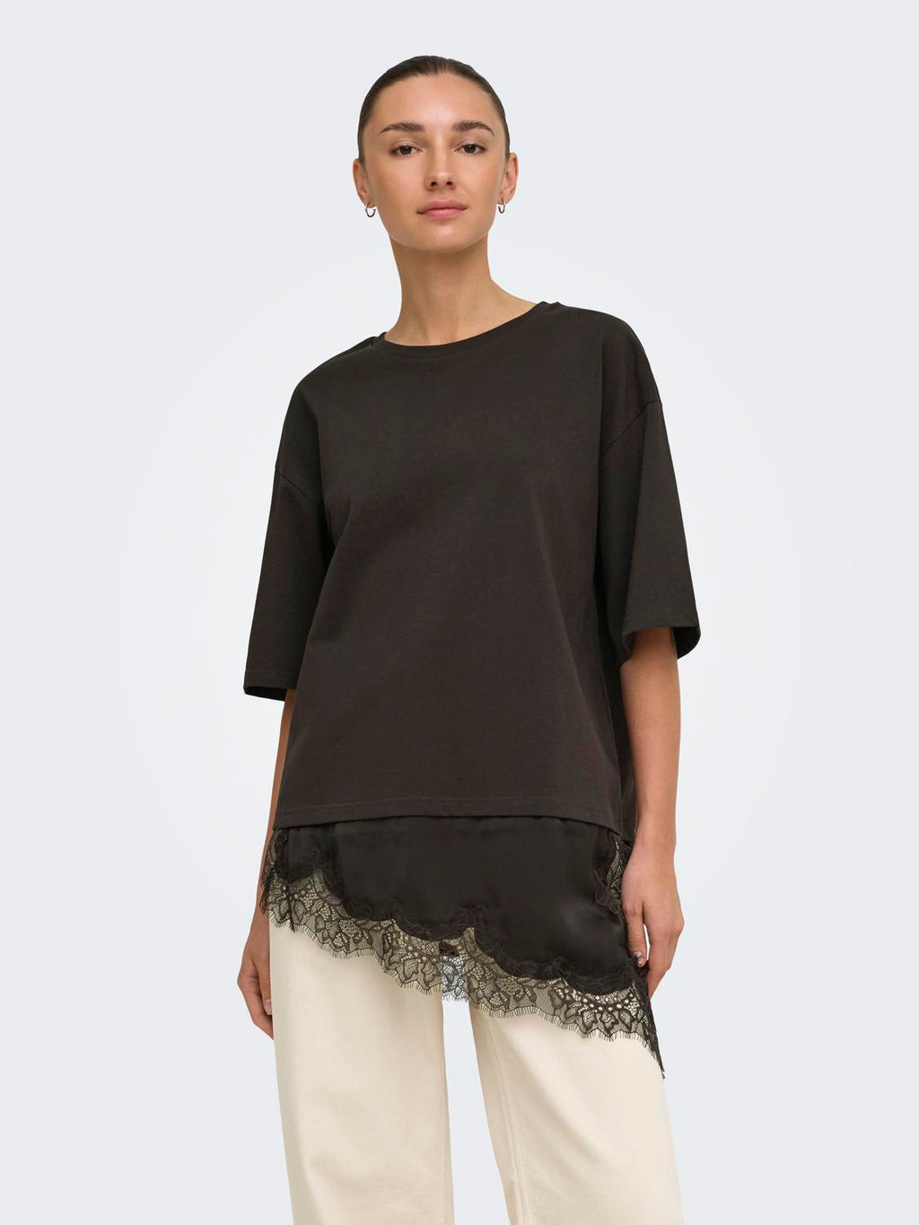Jdyalma 2/4 Lace Detail T-Shirt