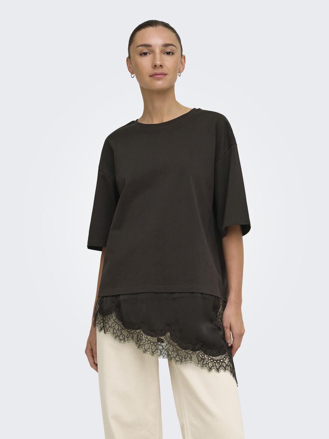 Jdyalma 2/4 Lace Detail T-Shirt