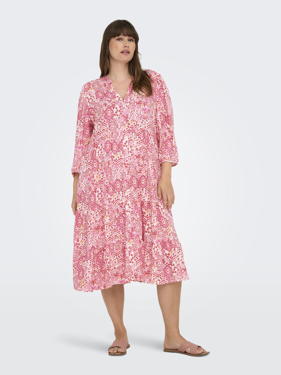 CARMILANA 3/4 DRESS SIKKA GRAP